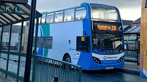 bus at Barnstaple bus station